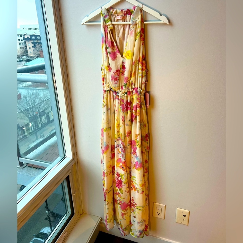 New with Tags Boutique Floral Maxi Dress Multicolour Summer Feminine Romantic💕 - Picture 2 of 6